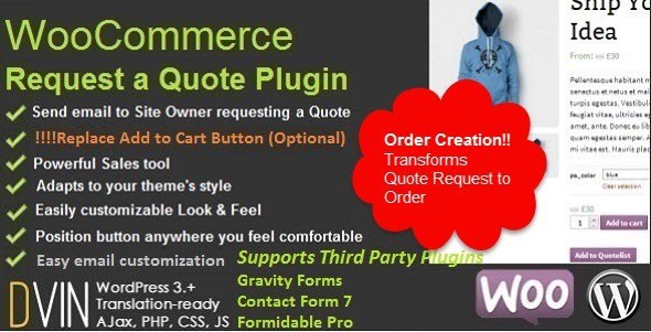 WooCommerce Request a Quote询盘插件免费下载