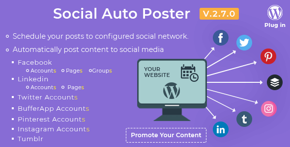 WordPress自动同步社交插件Social Auto Poster免费下载