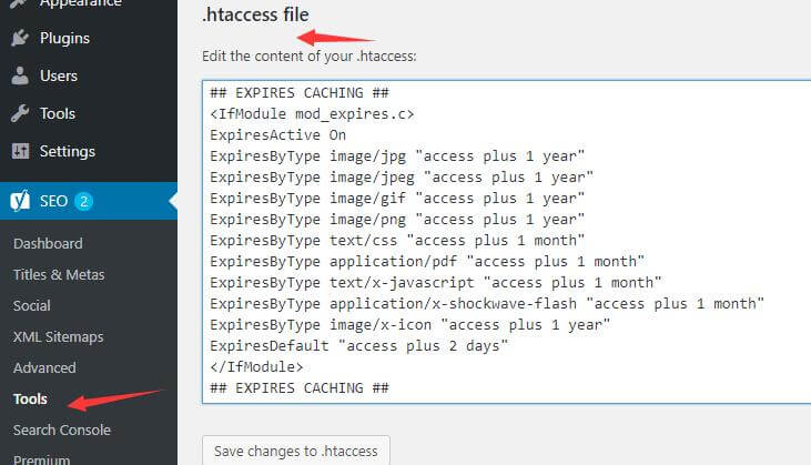 WordPress设置浏览器缓存（Leverage browser caching）