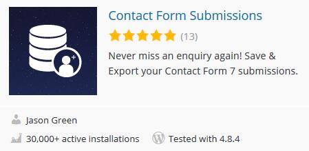 Wordpress后台读取Contact form 7表单