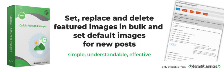 WordPress文章特色图片编辑与自定义插件Quick Featured Images