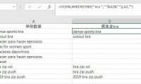 Excel批量筛选精准英文单词公式