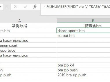 Excel批量筛选精准英文单词公式